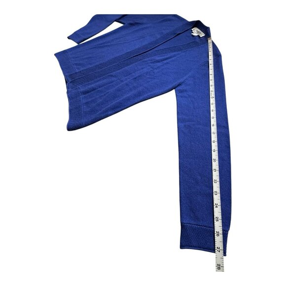 Carlisle Silk Cashmere Cardigan Sweater Blue Open Front Women’s Size S - Picture 8 of 8